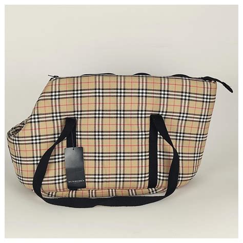 designer pet carriers burberry|real real Burberry pet accessories.